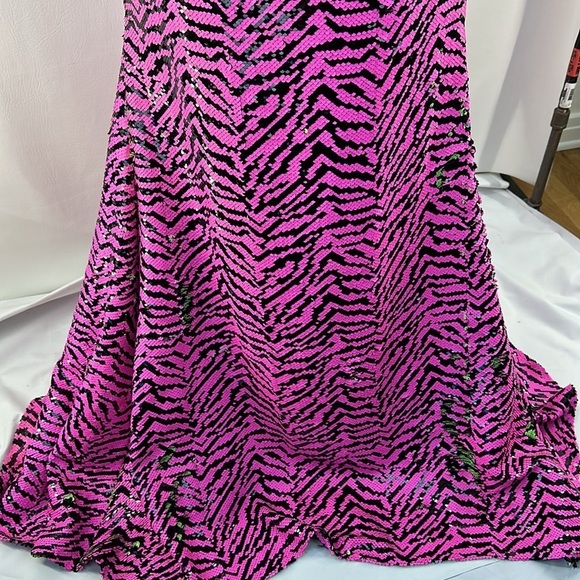 Alyce Paris Neon Sequins Mermaid Maxi Skirt, 2 - Picture 7 of 10